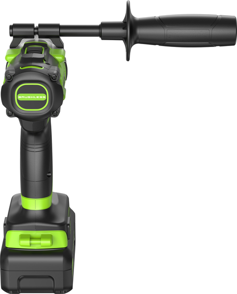 Изображение товара Аккумуляторная дрель-шуруповерт Greenworks GD24DD140 бесщеточная 24V / 3707607CUB (с АКБ 4Ач и ЗУ)