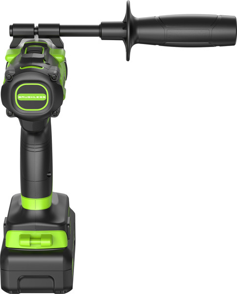 Изображение товара Аккумуляторная дрель-шуруповерт Greenworks GD24DD140 бесщеточная 24V / 3707607CUD (с 2-мя АКБ 4Ач и ЗУ)