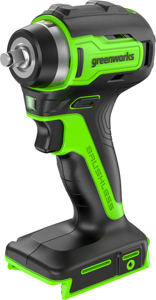 Изображение товара Аккумуляторный гайковерт Greenworks G24IW200 бесщеточный 24V / 3803607CUA (с АКБ 2Ач и ЗУ)
