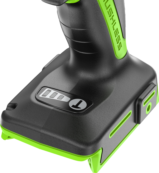 Изображение товара Аккумуляторный гайковерт Greenworks GD24IW400 бесщеточный 24V / 3802907CUG (с АКБ 5Ач и ЗУ)