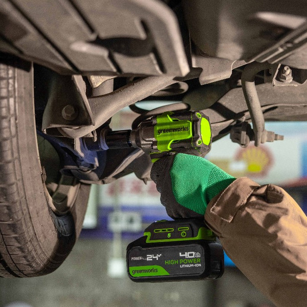 Изображение товара Аккумуляторный гайковерт Greenworks IW5500 бесщеточный 24V / 3805007 (без АКБ и ЗУ)