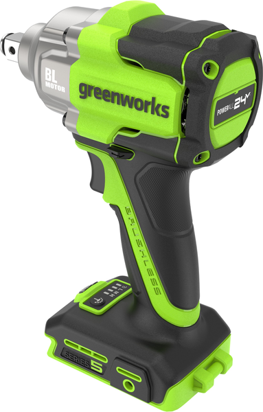 Изображение товара Аккумуляторный гайковерт Greenworks IW5500 бесщеточный 24V / 3805007 (без АКБ и ЗУ)