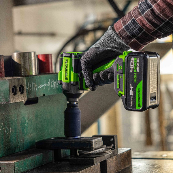 Изображение товара Аккумуляторный гайковерт Greenworks IW5500 бесщеточный 24V / 3805007 (без АКБ и ЗУ)