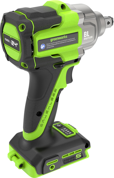 Изображение товара Аккумуляторный гайковерт Greenworks IW5500 бесщеточный 24V / 3805007 (без АКБ и ЗУ)