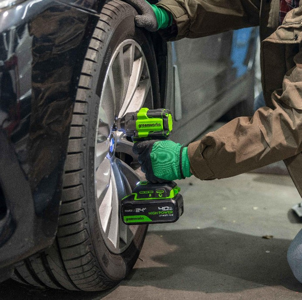 Изображение товара Аккумуляторный гайковерт Greenworks IW5500 бесщеточный 24V / 3805007 (без АКБ и ЗУ)