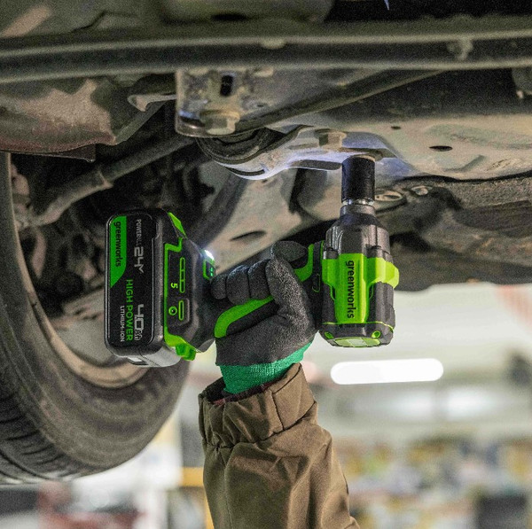 Изображение товара Аккумуляторный гайковерт Greenworks IW5500 бесщеточный 24V / 3805007 (без АКБ и ЗУ)