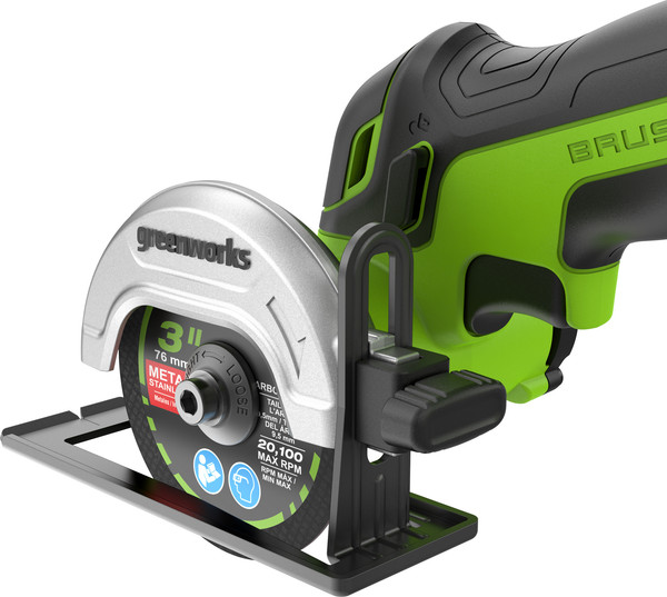 Изображение товара Угловая шлифовальная машина Greenworks GD24UCS / 3402007CUA