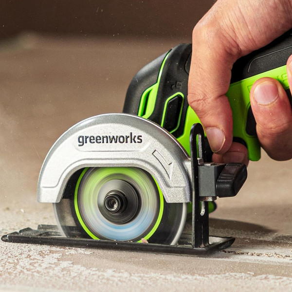 Изображение товара Угловая шлифовальная машина Greenworks GD24UCS / 3402007CUA