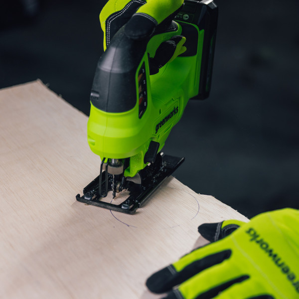 Изображение товара Электролобзик Greenworks GD24JS90 бесщеточный 24V / 3601707CUA (с АКБ 2Ач и ЗУ)