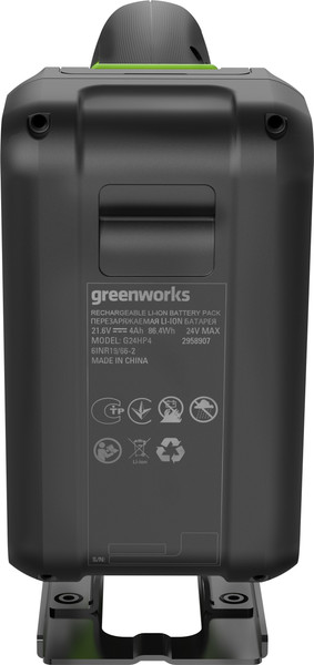 Изображение товара Электролобзик Greenworks GD24JS90 бесщеточный 24V / 3601707CUB (с АКБ 4Ач и ЗУ)