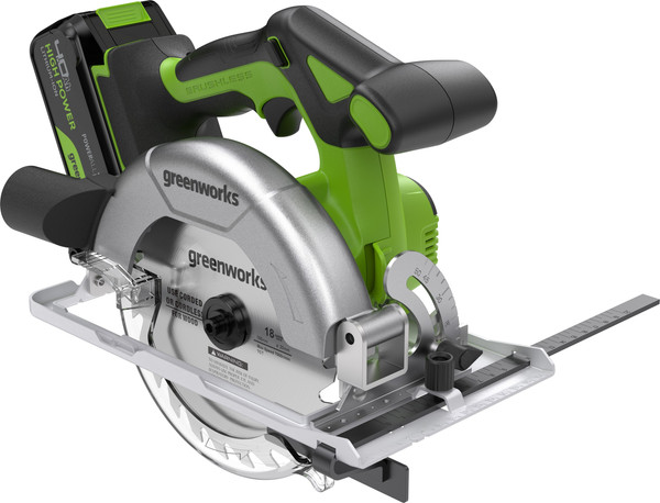 Изображение товара Дисковая пила Greenworks GD24CS165 / 1501607CUB