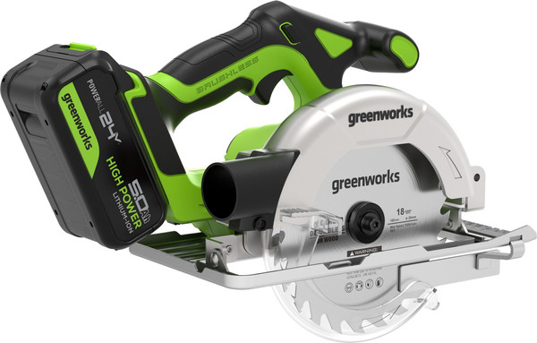 Изображение товара Дисковая пила Greenworks GD24CS165 / 1501607CUG