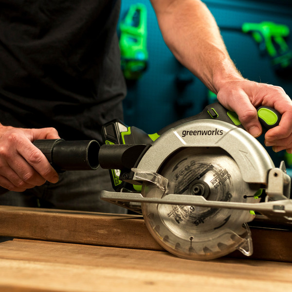 Изображение товара Дисковая пила Greenworks GD24CS165 / 1501607CUG