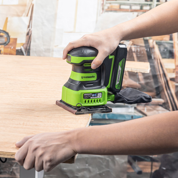 Изображение товара Вибрационная шлифовальная машина Greenworks G24SS14 / 3100507CUA