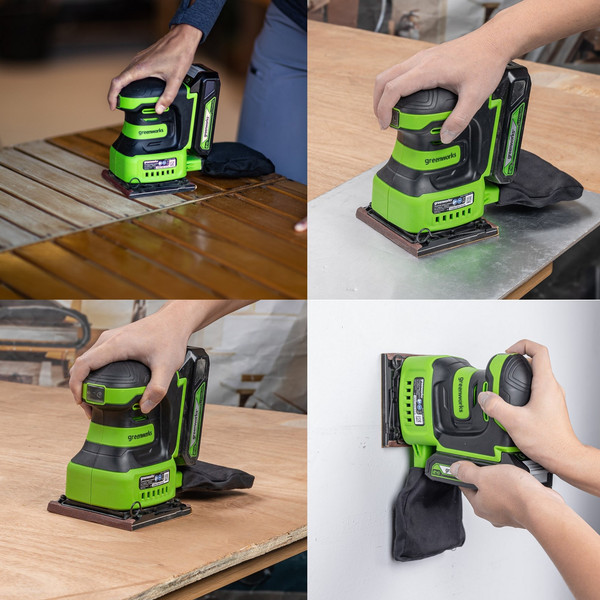 Изображение товара Вибрационная шлифовальная машина Greenworks G24SS14 / 3100507CUA