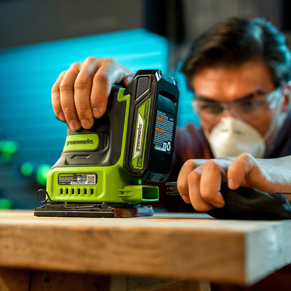 Изображение товара Вибрационная шлифовальная машина Greenworks G24SS14 / 3100507CUA