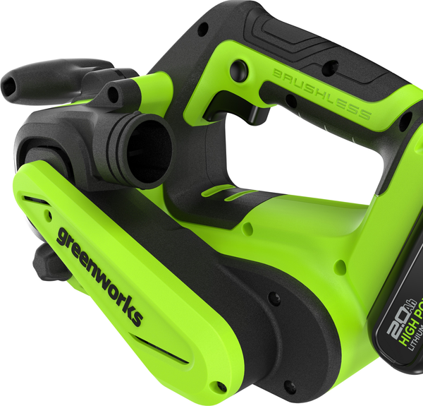 Изображение товара Ленточная шлифовальная машина Greenworks G24BS бесщеточная 24V / 3100607CUA (с АКБ 2Ач и ЗУ)