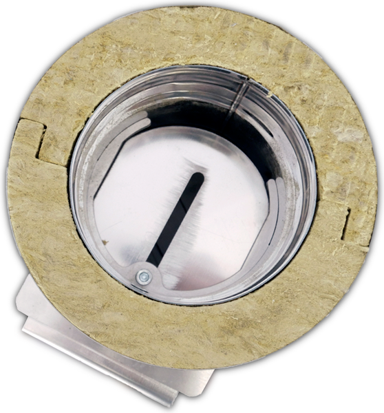 Изображение товара Шибер для труб Везувий Сэндвич AISI 430/0.8мм д.150х220 L-0.2м