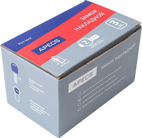 Изображение товара Замок накладной Apecs R03-C-GR (ЗН1-1 КЗ)