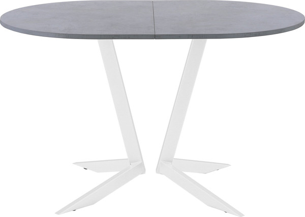 Изображение товара Обеденный стол AMC Elite Е19(1200) D3 (белый/бетон чикаго светло-серый)