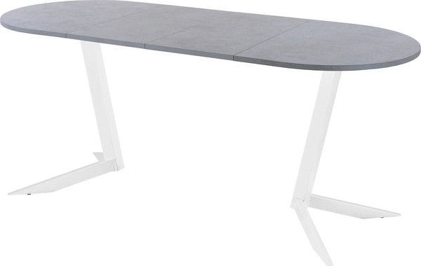 Изображение товара Обеденный стол AMC Elite Е19(1200) D3 (белый/бетон чикаго светло-серый)