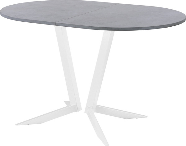 Изображение товара Обеденный стол AMC Elite Е19(1200) D3 (белый/бетон чикаго светло-серый)