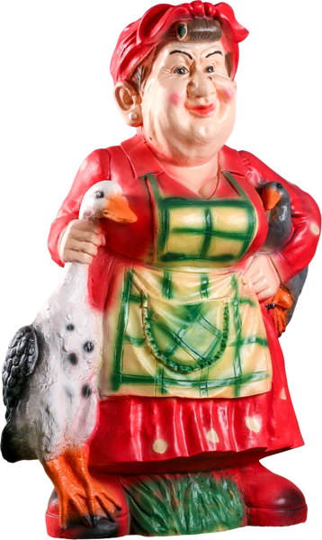 Изображение товара Фигурка для сада Хорошие сувениры Теща с гусями / 1169826