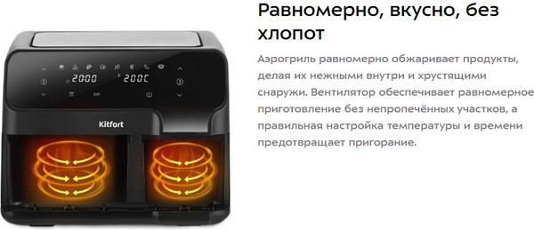 Изображение товара Аэрогриль Kitfort КТ-8148