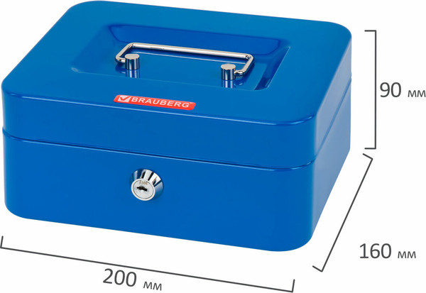 Изображение товара Денежный ящик Brauberg 291351 (синий)