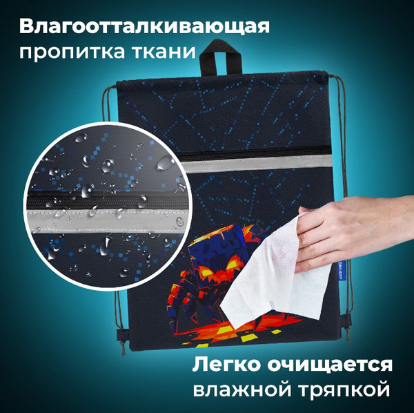 Изображение товара Мешок для обуви Brauberg Fire Spider / 273450