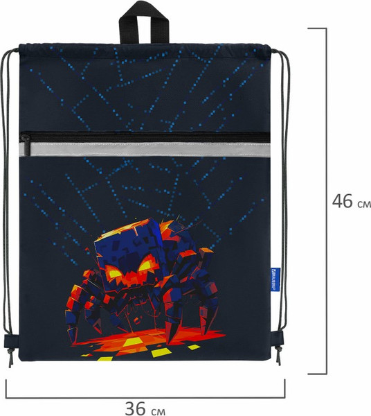 Изображение товара Мешок для обуви Brauberg Fire Spider / 273450