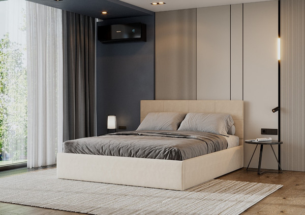 Изображение товара Двуспальная кровать Mio Tesoro Империал с ортопедическим основанием (бежевый)