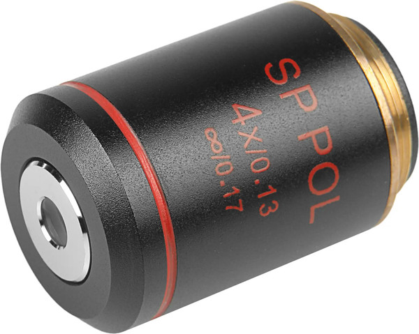 Изображение товара Объектив для микроскопа Микромед SP POL 4x/0.13 беск/0.17 DIN / 32925