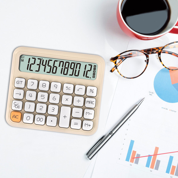 Изображение товара Калькулятор Brauberg KW-1000-BG / 272957 (бежевый)