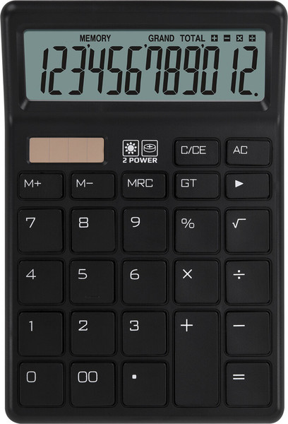 Изображение товара Калькулятор Brauberg CH-12-BK / 272958 (черный)
