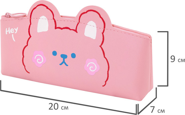 Изображение товара Пенал Юнландия Юниор. Pink Bear / 273818