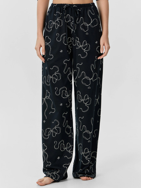 Изображение товара Комплект домашней одежды Mark Formelle 592320 (р.164/170-84-90, черный/бантики на черном)