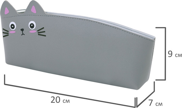 Изображение товара Пенал Юнландия Юниор. Gray Kitty / 273819