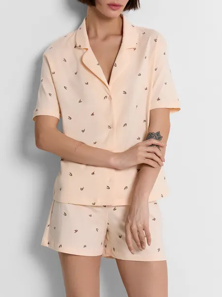 Изображение товара Пижама Mark Formelle 592553 (р.164/170-104-110, цветочки на персиковом креме)