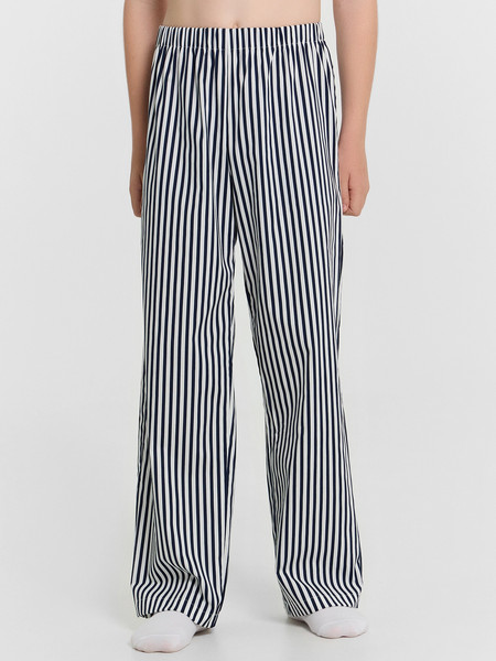 Изображение товара Пижама детская Mark Formelle 563330 (р.110-56-51, серый меланж 4306-А/синяя полоска на белом)