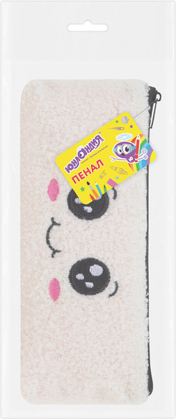 Изображение товара Пенал Юнландия Smiley Face / 272269 (белый)