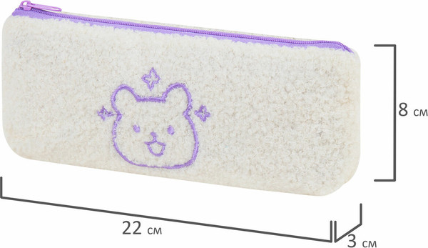 Изображение товара Пенал Юнландия Bear / 272270 (белый)