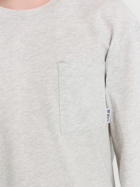 Изображение товара Пижама детская Mark Formelle 563330 (р.140-68-60, серый меланж 4306-А/синяя полоска на белом)