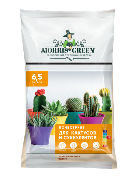 Изображение товара Грунт для растений Morris Green Для Кактусов и Суккулентов (6.5л)