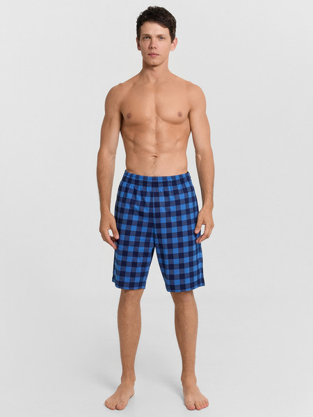 Изображение товара Шорты домашние Mark Formelle 531027-1 (р.90-182/188, синяя клетка)