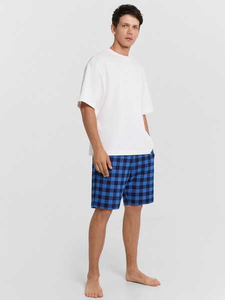Изображение товара Шорты домашние Mark Formelle 531027-1 (р.94-182/188, синяя клетка)