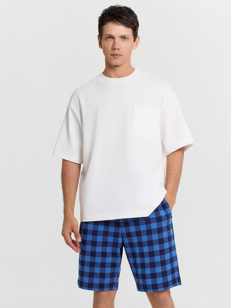 Изображение товара Шорты домашние Mark Formelle 531027-1 (р.98-182/188, синяя клетка)