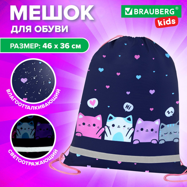 Изображение товара Мешок для обуви Brauberg Kids. Anti-Gravity / 273437