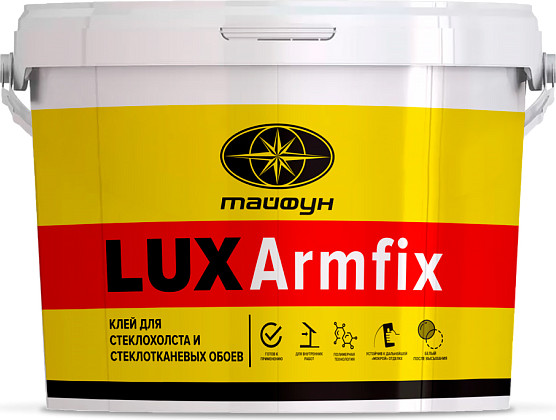 Изображение товара Клей Тайфун Lux Armfix для стеклохолста и стеклообоев (9кг)