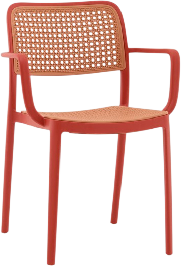 Изображение товара Стул Stool Group Yona с подлокотниками / PP-297 (красный)